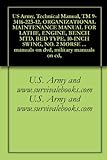 US Army, Technical Manual, TM 9-3416-223-12, ORGANIZATIONAL MAINTENANCE MANUAL FOR LATHE, ENGINE, BENCH MTD, BED TYPE, 10-INCH SWING, NO. 2 MORSE TAPER ... military manuals on cd, (English Edition)