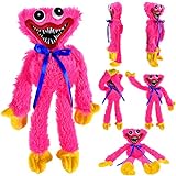 Poppy Playtime Huggy Wuggy Plüschtier,Rosa 40 cm Beängstigend und lustig Monster Horror Plüschpuppe Spielzeug Geschenk für Kinder und Fans