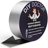 DIY Doctor Butylband - 50 mm x 5 m Wasserdichtes Klebeband - Dichtband selbstklebend - Klebeband Wasserdicht - Unterwasser Klebeband - Abdichtungsband - Vielseitiger Einsatz für viele Anwendungen