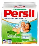 Persil Sensitive Megaperls (16 Waschladungen), Waschmittel für Allergiker mit beruhigender Aloe vera für sensible Haut, effektiv von 20 °C bis 95 °C, ECARF-zertifiziert