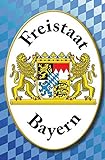Geschenkeparadies 24 Tin Sign Blechschild 20x30cm Freistaat Bayern Wappen