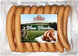 Wiener Würstchen frisch | traditionell Buchenholz geräuchert | Wurst geräuchert im Naturdarm Saitling | Würstel in Metzger Qualität | 16 x 50 g