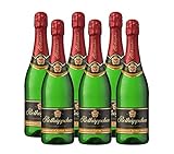 Rotkäppchen Sekt Flaschengärung Chardonnay Extra trocken 6 x 0,75l - Premiumsekt aus edlen Weinen – zum Anstoßen/ für besondere Anlässe /Geburtstag / als Geschenk