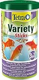 Tetra Pond Variety Sticks – Fischfutter Mischung bestehend aus drei verschiedenen Sticks, für die Gesundheit, Farbenpracht und Vitalität aller Teichfische, 1 L Dose