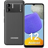 DOOGEE X98 Handy ohne Vertrag Android 12 4G Dual SIM Smartphone Günstig, 3GB +16GB(1TB Erweitern) 4200mAh Akku, 6,52' HD+ Display 8MP Dual Kamera 5G-WiFi/GPS/Face ID-2023 Schwarz