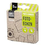 Hama Fotoecken 500 Stück (Foto Klebepads selbstklebend, Fotokleber Ecken geeignet für Fotoalbum und Scrapbook zum Einkleben von Fotos, Postkarten, Grußkarten, Spenderbox), transp