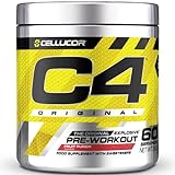 Cellucor C4 Original - Pre-Workout-Booster - Fruchtpunsch | Getränkepulver für Energy Drink | 150 mg Koffein + Beta-Alanin + Kreatin-Monohydrat | 60 Portionen