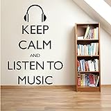 Music Wall Sticker Self Adhesive Vinyl Waterproof Wall Art Decal For Kids Room bedroom Decor Pvc Wall Decals A3 gray 43x62cm
