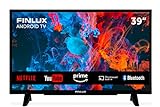 Finlux FLH3935ANDROID 39 Zoll (99 cm) HD Ready LED Ferseher - Android SMart TV mit Intergrierten Chromecast, WiFi/WLAN, Bluetooth, Netflix, YouTube, 3X HDMI, 1x USB, 1x VGA
