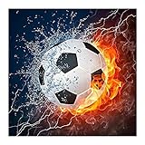 tompig Diamant Painting Bilder DIY 5D Diamant Malerei Diamond Painting Kits Full Drill Fußball 30x30
