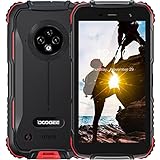 DOOGEE S35T(2022) Handy Ohne Vetrag Günstige, 64GB/256GB Erweiterbar Outdoor Smartphone Android 11 4350mAh,13MP Triple-Kamera,4G Dual SIM, IP68 Wasserdichter, 5,0 Zoll HD+, Face ID,GPS Rot