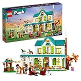 LEGO 41730 Friends Autumns Haus, Puppenhaus mit Tierfiguren und Zubehör, Mini-Puppen Autumn, Mia und Haustieren, Spielzeug für Mädchen und Jungen ab 7 Jahren, 2023 Charaktere