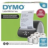 Etikettendrucker DYMO LabelWriter 5XL Bundle | automatische Etikettenerkennung | druckt extrabreite Versandetiketten von Amazon, eBay, Etsy und mehr | EU-Stecker