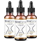 SlimForte Liquid Tropfen, geeignet für Frauen und Männer, 100% natürlich und vegan (3 Flaschen je 30 ml)