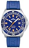 Delma Shell Star Automatic Herren Uhr analog Automatik mit Kautschuk Armband 41501.670.6.041