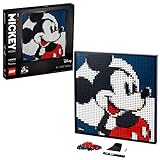 LEGO 31202 Art Disney's Mickey Mouse Set, Poster, Wanddekoration, Dekorationsideen, Geschenkidee für Sie, Ihn, Mama, Papa, DIY Puzzle für Erwachsene