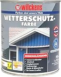 Wetterschutzfarbe 750 ml Schwedenrot Farbe ca. 7,5 m² Holzfarbe Wilckens Anstrich Deckfarb