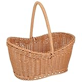 Einkaufskorb aus Rattan Körbe Obst Windel Tablett Anlage kühlkorb einkaufskorb storage baskets piknikkorb Geflochtener Aufbewahrungskorb Geflochtener Blumenhalter Kunststoff-Rattan Zerodek