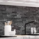 Küchenrückwand 1,5mm selbstklebend ausgeführt - STEINWAND LUXURY - alle Untergründe, Spritzschutz, PREMIUM 60 x 400cm