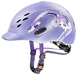 uvex Unisex Jugend, onyxx dekor Reithelm, princess violet mat, 49-54 cm