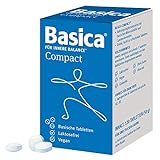 Basica Compact, praktische basische Tabletten für zu Hause und unterwegs, für Basenfasten und Detox, vegan, laktosefrei, ohne Süßstoffe und Zucker, mit wertvollen basischen Mineralstoffen und Spurenelementen für einen ausgeglichenen Säure-Basen-Haushalt, 120 Tabletten