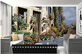Die benutzerdefinierten 3D-Wandbilder, Die wunderschöne Landschaft der südostasiatischen Rosenstadt, Wohnzimmer, Sofa, TV-Wand, Schlafzimmer, Tapete * 250 cm x 175 cm (98,4 x 68,9 Zoll)