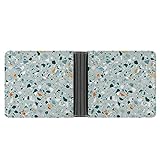 Herren Ledergeldbörse Italienischer Marmor Venezianischer Granit Terrazzo Bodenbelag Muster Portemonnaie Für Männer