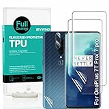 Ibywind Schutzfolie kompatibel mit OnePlus 7 Pro/OnePlus 7T Pro,[Kamera Schutzfolie][Carbon Fiber Folie für die Rückseite][Fingerabdruck kompatibel][Blasenfrei]