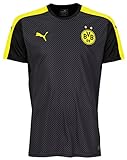PUMA Herren T-Shirt BVB Cup Stadium Jersey, Black-Cyber Yellow, S
