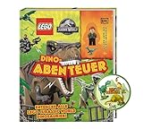 Buchspielbox Lego Jurassic World Dino-Abenteuer mit Minifigur Claire und Baby-Raptor + Dinosaurier-Sticker, ab 6 Jahren
