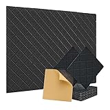 Qerwsdty 12er-Pack Schalldichte Wandpaneele, Akustikschaumplatten für Aufnahmestudio, Büro, Schw