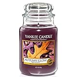 Yankee Candle Duftkerze im Glas (groß) | Autumn Glow | Brenndauer bis zu 150 Stunden