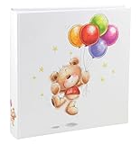 IDEAL Cat & Bears Fotoalbum 30x30 cm 100 weiße Seiten Baby Kinder Foto Album Fotobuch: Farbe: Ballon