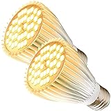 MILYN Led Pflanzenlampe, 2 Pack 40 LEDs Sonnenlichts Vollspektrum Pflanzenlampen E27 30W Led Grow Lampe für Zimmerpflanzen, Hydrokultur Gewächshaus Sukkulenten GemüSe und Blumen