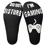 Socken mit der Aufschrift 'Do Not Disturb I'm Gaming', aus Baumwolle, für Gamer