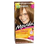 Garnier Tönung Movida Pflege-Creme/Intensiv-Tönung Haarfarbe 16 Dunkles Goldblond (für leuchtende Farben, auch für graues Haar, ohne Ammoniak) 3er Pack Haarcoloration-Set