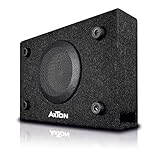 Axton ATB120: kompakter 20 cm / 8 Zoll Gehäuse Subwoofer, 300 Watt, kleine Bassreflex Bassbox für Auto, LKW und Reisemobil, Plug & Play einfacher Einbau