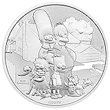 Silbermünze 1 Unze Tuvalu The Simpsons Family 2021 incl. Münzkapsel, Differenzbesteuert nach § 25a UstG