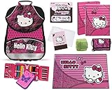 Familando Hello Kitty PL Schulranzen Set Schulrucksack Ranzen mit Federmappe und Zubehör