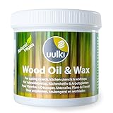 Uulki Natürliche Holzpflege Lebensmittelecht und Vegan - Holzöl & Holzwachs 2-in-1 für Schneidebretter und Küchenutensilien aus Holz und Bambus (250 ml)