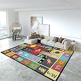 RUGMRZ Kinderteppich Klein Flurteppich Weicher Schlafzimmerteppich Kinderzimmerzubehör Schalldämmung Feuchtigkeitsaufnahme und Milbenvorbeugung Teppich Balkon 170X240CM