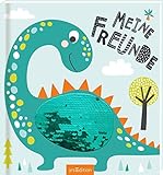 Meine Freunde - Dinos (mit Wendepailletten): Freundebuch ab 4 Jahren für Kindergarten und Kita, für Jungen und Mädchen