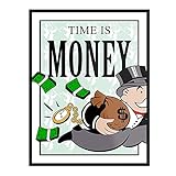 Générique Time is Money – beeindruckende Poster für die Dekoration des Zimmers, bedruckt