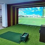 HD Golf Hitting Screen, 300 * 360 cm Indoor Golf Simulator Impact Screen, für Home-Anfänger-Serie, Golf Impact White Cloth für Golftraining, Play Game Entertainment Tools