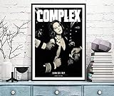 tgbhujk Lana Del Rey Poster Wandbild Leinwand Gemälde Poster und Drucke Wandbild Zimmer Deko Home Decor 42 x 60 cm ohne Rahmen
