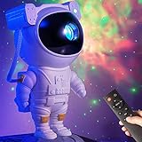 Astronaut Projektor, Galaxy Projektor Sternenlicht für Schlafzimmer, LED Sternenprojektor mit Nebel Nachtlicht für Kinder Baby Geschenke mit Fernbedienung