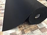Autoteppich zur Auskleidung, Meterware in beliebiger Größe - Qualität Hit schwarz (2m x 2m Breite)