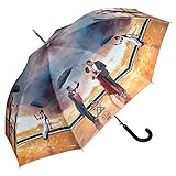 VON LILIENFELD Regenschirm Theo Michael: Hommage to The Singing Butler Auf-Automatik Damen Herren Kunst Stockschirm Stabil