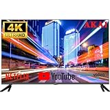 Akai Smart TVs 4K UHD Ultra High Definition mit Freeview HD webOS WiFi Ultra Thin Frame & Voice Recognition Remote Control (50 Zoll)