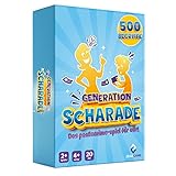 Generation Scharade - Zenagame - Familien Spiele - Activity Spiel - Scharade Spiel Familie - Kartenspiele für Erwachsene - Gesellschaftsspiel Kinder und Erwachsene - Kartenspiel ab 4 Jahren